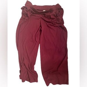 straight leg ribbed lounge pants womens size XL 16/18 flowy comfortable